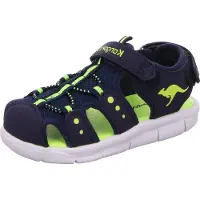 Kangaroos K-Mini : Sandales bleues pour garçons, chaussures de loisirs