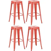 CLP lot de 4 tabourets de bar Joshua