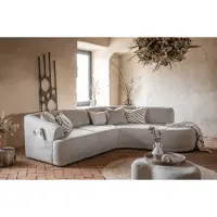 Miuform Bella Siena - Canapé d'angle L-FORM DROIT - 287x209cm - Beige - Canapé d'angle 6 places