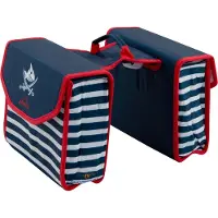 Bike Fashion Sacoche de porte-bagages pour enfants Capt`n Sharky, bleu / blanc