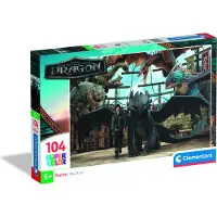 Clementoni Puzzle 104 SuperColor - Dragons 25079