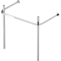 Duravit Console métallique HAPPY D.2 hauteur réglable. +50mm chr f WT 231880 chrome (68.40 x 49.10 x 77.80 cm)