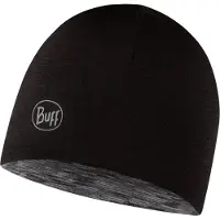Buff Merino Lightweight Beanie Noir Enfants