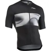 Northwave Hommes, Maillot de cyclisme, Force Evo S/S Trikot (S), Noir, Gris, S