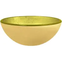 vidaXL Lavabo en verre trempé 30x12 cm Golden