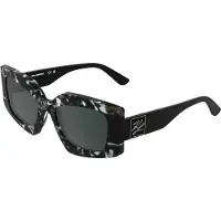 Karl Lagerfeld Kl6206s Woman Sunglasses Noir Dark Grey 7/CAT3 Femme