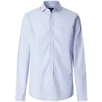 Hackett London pour homme. HM3010538 Chemise en popeline, coupe urbaine, bleu classique (XXL), Casuel, Coton, Manche longue