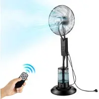 Vevor Ventilateur Brumisateur sur Pied 3 Vitesses Ventilateur Brumisateur 75 W pour Intérieur