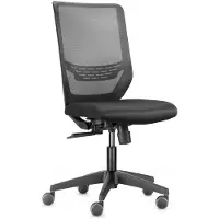 Dauphin Siège de bureau to-strike work pro, accoudoirs 4F, mécanisme synchrone, réglage de la profondeur d'assise, dossier entièrement capitonné, appuie-tête, noir