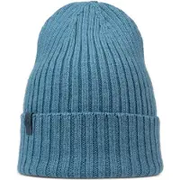 Buff Knitted Beanie Bleu