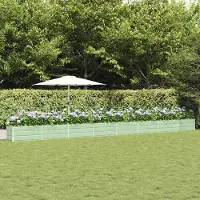 Prolenta Maison Exclusive - Jardinière en acier galvanisé, vert pastel, dimensions : 770 x 50 x 45 cm