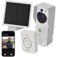 Emos GoSmart Carillon vidéo sans fil IP-09D avec WiFi et panneau solaire, fonctionnant sur piles (WiFi)
