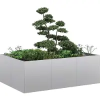 Prolenta Maison Exclusive - Jardinière 120x80x40 cm, en acier galvanisé