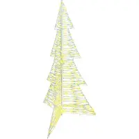 Syfax Sapin de Noël avec 240 LED Blanc chaud 180 cm PET