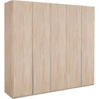 Wimex Armoire New York à portes battantes, chêne brut de sciage, 225 x 58 x 236 cm, 5 portes