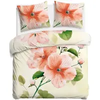 Darymex Linge de lit, parure de lit en satin de coton, haute qualité, Satynlove 200x220 12422 Fleurs