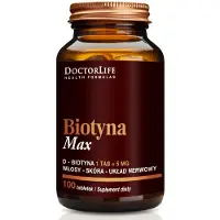 Doctor Life Biotin Max - 5mg D-Biotin, 100 comprimés par Doctor - Pour la santé des cheveux, de la peau et des ongles