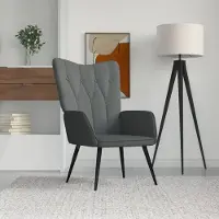 Prolenta Maison Exclusive - Fauteuil relax tissu gris foncé