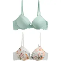Next Soutien-gorge menthe / vert foncé / orange clair / blanc