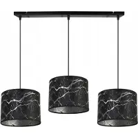Light11 HOME Suspension, lustre, abat-jour, motif argenté
