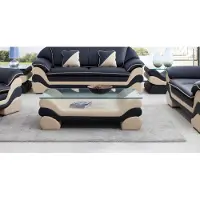 Xl Moebel Gmbh Classique de luxe designer table basse canapé salon table cuir tables verre