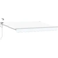 vidaXL Store électrique rétractable blanc 3,5 x 2 m