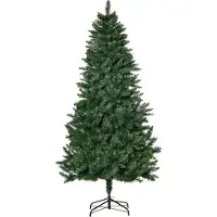 Youjia Arbre de Noël artificiel 180 cm Arbre de pin artificiel avec 724 branches Support métallique pour l'intérieur