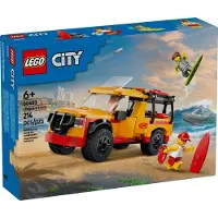 LEGO City Camion de sauvetage de plage - Jouet de construction pour gar ons et filles de 6 ans et plus - Comprend 2 figurines et un jouet requin