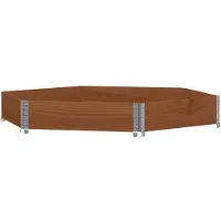 vidaXL Rehausse de palette Marron 160x160 cm Pin massif