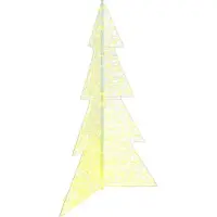 Syfax Sapin de Noël avec 240 LED Blanc chaud 180 cm Acrylique