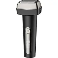Zelurxx Rasoir électrique pour hommes, rasoir à 5 têtes, utilisation humide/sec, écran LED, USB-C, tondeuse à barbe et de précision, étanche, verrouillage pour le voyage, noir