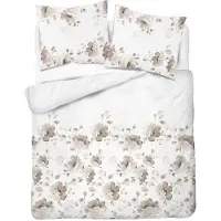 Detexpol Draps de satin 140x200 Beige brun fleurs 5325 B Home Satin 41