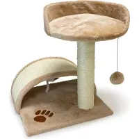OEM Arbre à chat avec perche et arche 50 cm beige chameau 5050