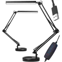 Retoo Lampe de bureau LED à intensité variable avec températures de couleur 3200K-6500K pour la protection des yeux, lampe de table, lampe de lecture, pour le bureau, l'étude, le travail, cadeau