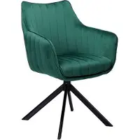 Feldmann-Wohnen Lot de 4 chaises de salle à manger et de cuisine Azalia, vert