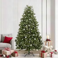vidaXL Durable Arbre de Noël artificiel Vert 240 cm PVC et métal - Arbres de Noël artificiels Octo9676984 2parcel