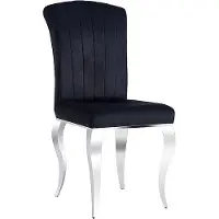 Feldmann-Wohnen Lot de 6 chaises de salle à manger et de cuisine Prince, noir