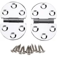 OEM Charnière à 180 degrés avec amortisseur - 2 pièces, cuivre, pour table pliante - table de machine à coudre.