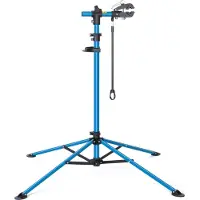 Markenlos Support vélo professionnel avec porte-outils et compartiment magnétique - pivotant et pliable, charge max. 30 kg