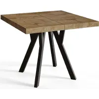 Alpi Möbel AlpiMeble Table a Manger Extensible - Table Carrée Extensible - Table de Salle à Manger Moderne - Plateau Stratifié 36 mm - Pieds en Hêtre - Mesures de 100 cm à 200 cm - LEFKAS - Collection Rico
