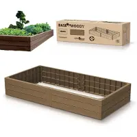 Prosperplast Vyvýený záhon BASE WOODY ECO WOOD 149,2 cm - barva: naturo ECO