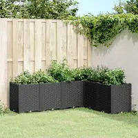 Prolenta Maison Exclusive - Bac à plantes noir 160 x 120 x 53 cm PP