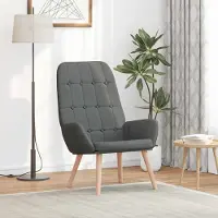 Prolenta Maison Exclusive - Fauteuil relax tissu gris foncé