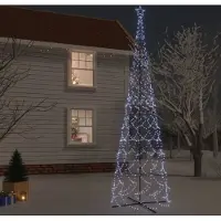 Prolenta Arbre de Noël LED en forme de cône, lumière blanche froide, 3000 LED, dimensions 230 x 800 cm