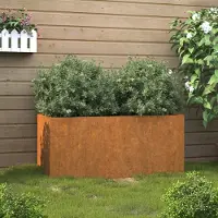 Prolenta Maison Exclusive - Jardinière en acier Corten, dimensions 62x40x39 cm