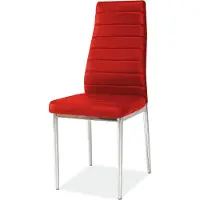 Feldmann-Wohnen Ensemble de 6 chaises de salle à manger et de cuisine H-261, rouge