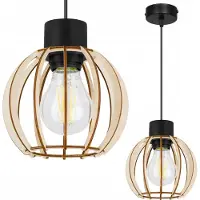 Light11 HOME Suspension moderne en bois avec éclairage LED