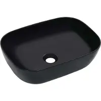 Syfax Lavabo 45,5x32x13 cm Céramique Noir