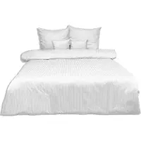 MULTITEX Linge de lit, damassé, 100% coton, haute qualité 160x2000 Blanc