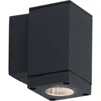 V-TAC Applique murale LED RGB, spot vers le bas, aluminium gris, H 11,2 cm
